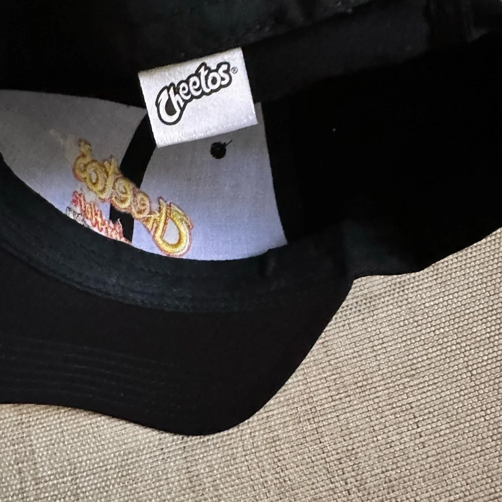 Cheetos Crunchy Flaming Hot Baseball Cap Adjustable Back Buckle Black